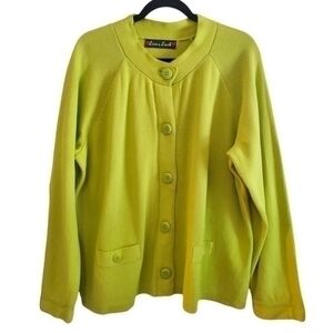 Love 4 Luck Fluorescent Green Knitted Cardigan